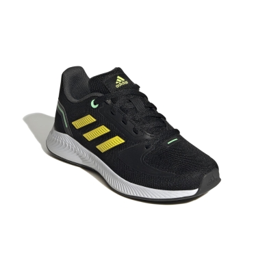 adidas Sneaker Runfalcon 2.0 black/yellow Leisure Running Shoes Kids